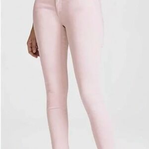 NWT AG Adriano Goldschmied Pink Legging Ankle Jeans